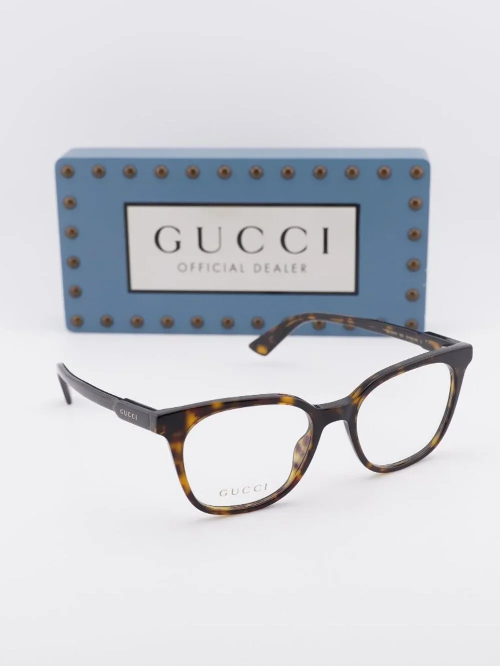 Gucci GG1821O 002 Square Eyeglasses - Havana 51mm
